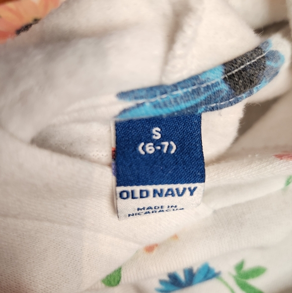 Old Navy girls Flower Hoodie - Picture 3 of 3